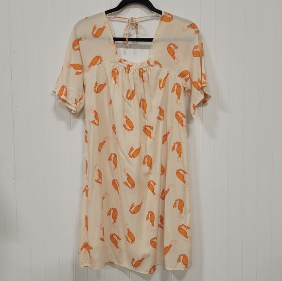 SHRIMP Print Dress - Picture 3 of 8